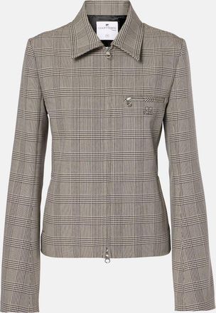 Courrèges Courrèges Prince of Wales check wool-blend jacket
