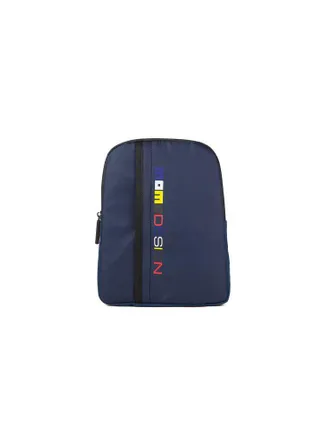 Momo Design Nylon with Colorblock Stripe Shoulder Bag - Blue