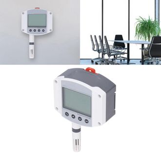 Infinite Sensor De Temperatura Y Humedad Rs-ws-120-2d-llcd, Transmisor Industrial De 4-20 Ma Con Pantalla Lcd Y Soporte De Pared