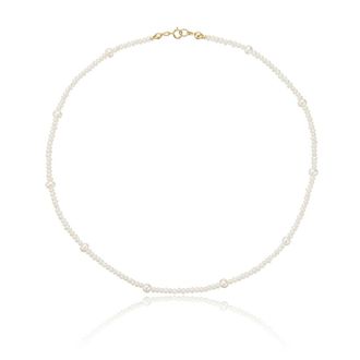 Lily & Roo Gold Multi Pearl Choker