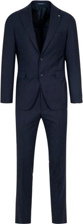 Tagliatore Nadelstreifen Maatpak - Heren - Business pakken - Blauw - XL - Wol - Kostuums