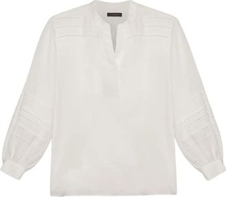 Elena Miro Stijlvolle Blouse voor Vrouwen - Dames - Blouses - Wit - L - Overhemden
