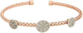 Meshmerise 18K Over Silver 0.15 Ct. Tw. Diamond Bracelet