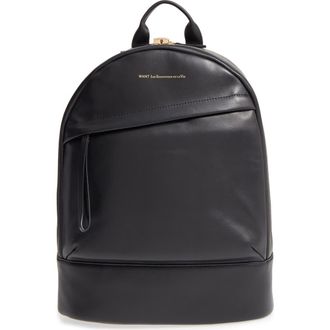 Want Les Essentiels Piper Leather Backpack in Jet Black at Nordstrom