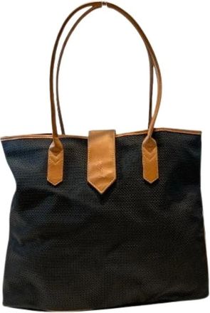 Saint Laurent Pre-owned Tote Bags, female, Black, Size: ONE SIZE Pre-owned Leather Tote Bag