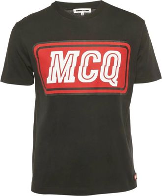 Alexander McQueen T-shirt met logoprint - Zwart