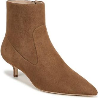 Veronica Beard Laidie Kitten Heel Bootie in Chestnut at Nordstrom, Size 5.5