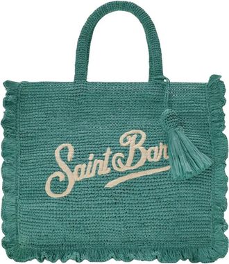 MC2 Saint Barth Volant Raffia Tas - Dames - Shoppers - Groen - ONE Size - Tassen