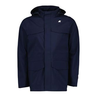 K-Way Manphy Bonded Parka - male - K-Way - Rain Jackets - Blue - 2XL - Jackets