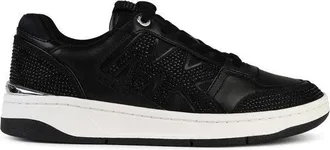 Michael Kors Rebel Black Leather Sneakers