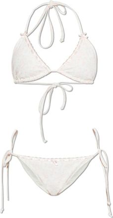 LoveShackFancy Harbor Tweedelig Badpak - Dames - Bikinis - Roze - L - Tweed - Badmode