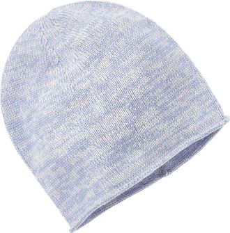 Amicale Cashmere Knit 2-Tone Cashmere Beanie