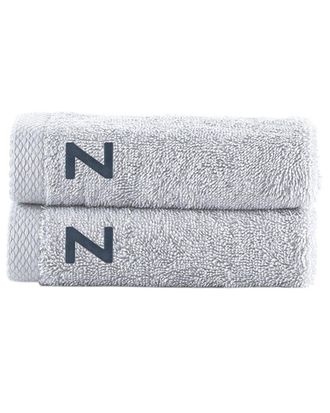 Brooks Brothers Set Of 2 Monogrammed Wash Towels