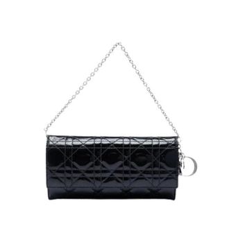Dior Pre-owned Clutches, female, Black, Size: ONE SIZE Pre-owned Wallet on Chain