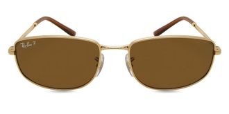 Ray-Ban RB3732 Polarized 001/57 Mens Sunglasses Gold Size 56