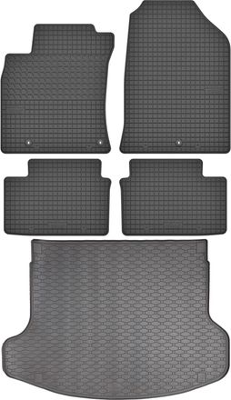 OEM Hyundai I30 Iii Fastback De 2019 (juego) - Alfombrillas De Goma Para Coche + Alfombrilla Para Maletero