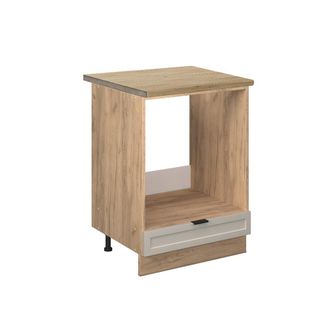 Vicco Armario Para Horno Empotrado Fame-line, Grisbeige, 60 Cm, Et Roble