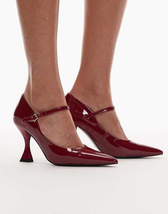 JW PEI Thalina - Scarpe bordeaux a punta con tacco-Rosso
