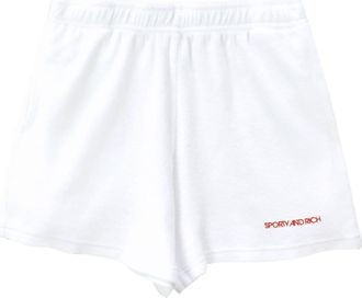 Sporty & Rich Disco terry shorts - women - Cotton - L - White