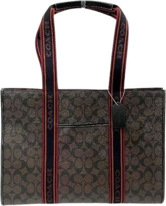 Coach Pre-owned Tote Bags, female, Brown, Size: ONE SIZE Pre-owned Signature PVC Tote Bag