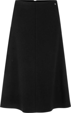 Marc Cain Walkrock Midi Rok - Dames - Midirokken - Zwart - 3XL - Wol - Rokken