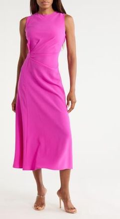West K Side Ruched Sleeveless Dress in Magenta at Nordstrom Rack, Size X-Small