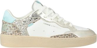 Crime London Chelsea Aqua Leopard - Dames - Sneakers - Veelkleurig - 39 EU - Leer - Schoenen