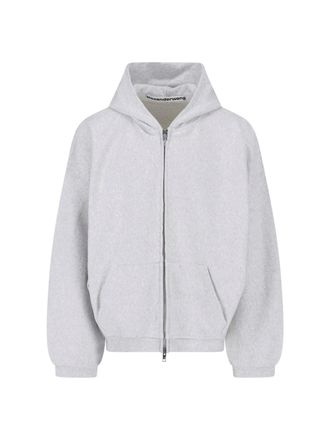 Alexander Wang Felpa Zip In Cotone