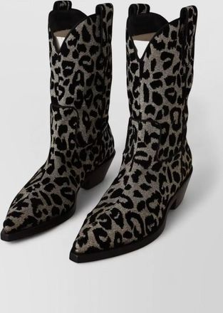 Dolce & Gabbana leopard-print cowboy boots