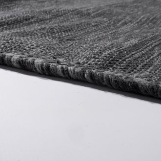 Paco Home Paco Home - Alfombra Dise&ntilde;o Kilim Tejida A Mano 100% Algod&oacute;n Moderna Jaspeada Gris 160x220 Cm