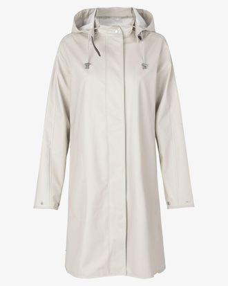 Ilse Jacobsen Womens A-Line Rain Raincoat in Nude - Size 14 UK