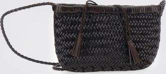 Dragon Diffusion Mini borsa a tracolla Minsu in pelle intrecciata con chiusura a nodo
