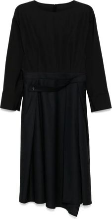 Less Abito a maniche lunghe in jacquard - Nero