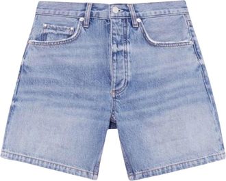 Anine Bing Delaney Short - Dames - Denim shorts - Blauw - W27 - Katoen - Korte Broeken