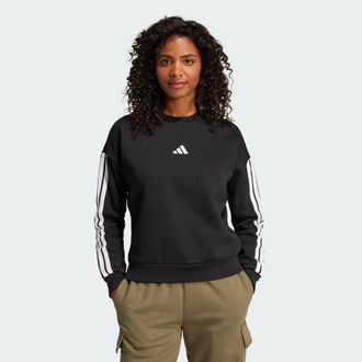 adidas Womens adidas Essentials 3-Stripes Fleece Sweatshirt