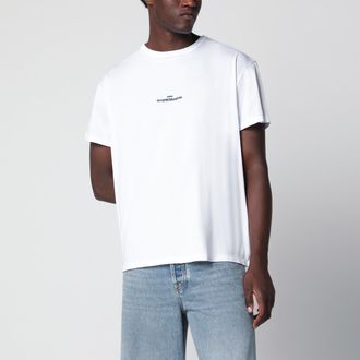 Maison Margiela T-shirt con logo bianca in cotone