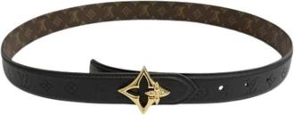 Louis Vuitton Pre-owned Vintage Standard Belt - Dames - Vintage Accessoires - Zwart - ONE Size - Leer - Vintage