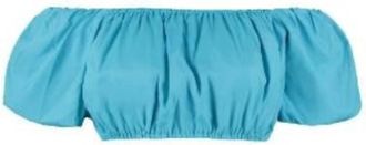 Staud Womens Modern Top In Bright Blue