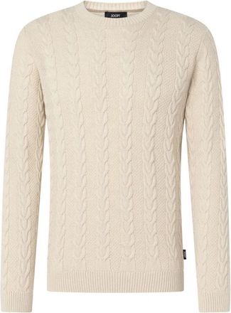 Joop Levignor Pullover - Heren - Ronde hals truien - Beige - M - Wol - Truien & Vesten