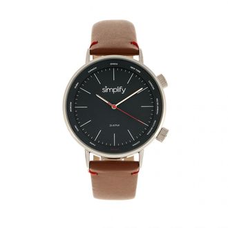 Simplify Vereenvoudig Het 3300 Leren Band Horloge