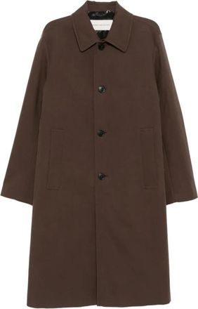 Dries Van Noten Rankle Coat - Heren - Mantel - Bruin - L - Wol - Jassen
