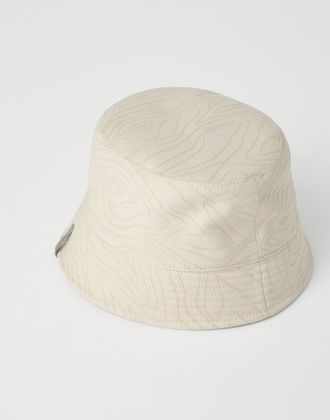 Brunello Cucinelli Womens Off White Cotton Bucket Hat Accessories & Slg