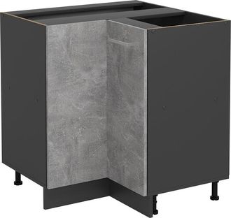 Vicco Armario De Esquina R-line, Hormig&oacute;n, 75.6 Cm Sin Encimera