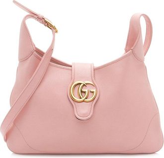 Gucci Pink Leather Aphrodite Medium Shoulder Bag (Authentic Pre-Loved)