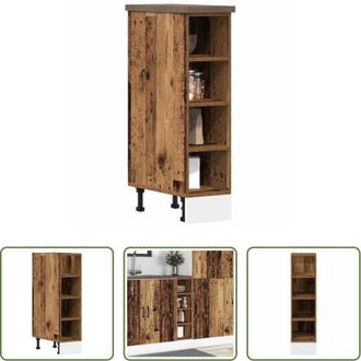 vidaXL Armadio inferiore - Armadio Inferiore Riga Legno Vecchio 20x44,5x81,5 cm