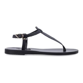 Ancient Greek Sandals Flat Sandals, female, Black, Size: 9 US Lito Sandal