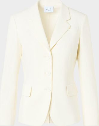 Akris Single-Breasted Boyfriend Blazer