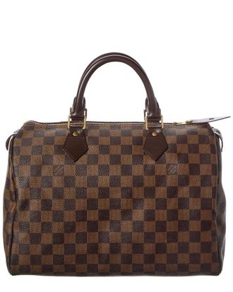 Louis Vuitton Brown Damier Ebene Coated Canvas Speedy 30 (Authentic Pre-Loved)
