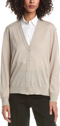 Theory V-Neck Wool Cardigan