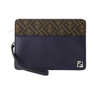 Fendi Hombre, Bolsos, Azul, Talla: ONE Size